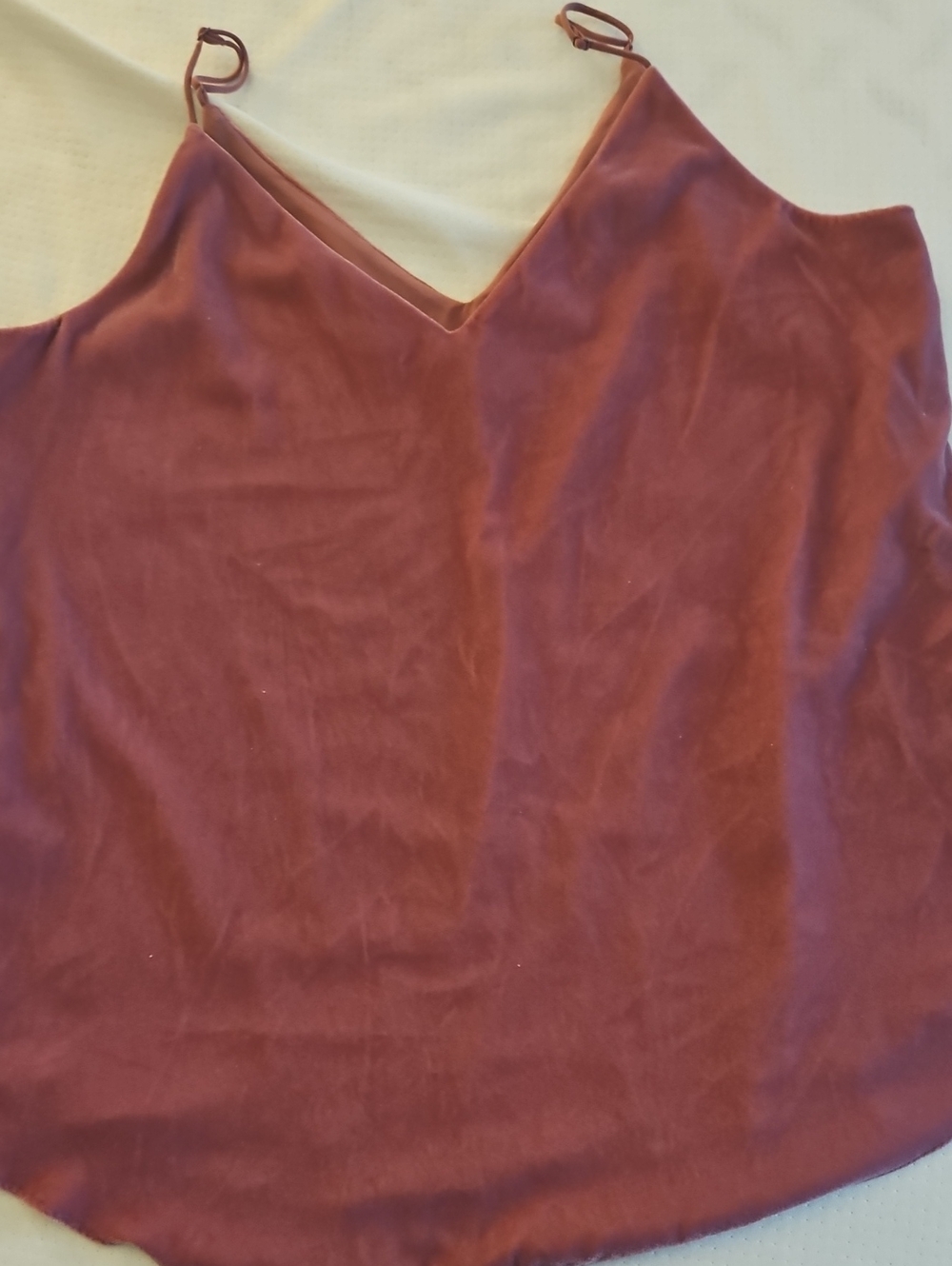 Express Velvet-like Cami in Mauve